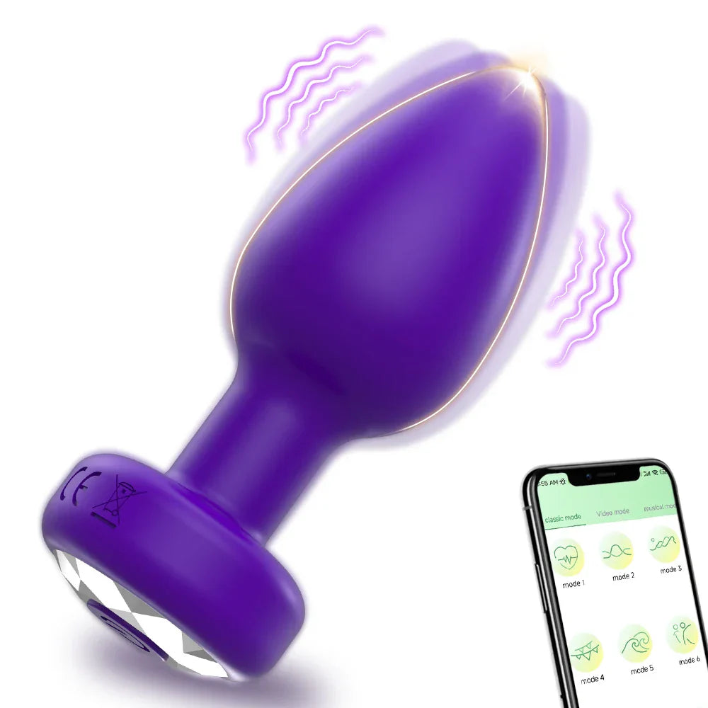 Telescopic Anal Plug Vibrator Butt Plug Vibrating Dildo Wireless Remote Prostate Massager Vagina Masturbator Sex Toy for Men Gay - buysextoyth