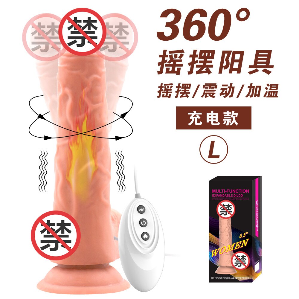 Telescopic ความร้อน Dildo Vibrator G-Spot นวดขนาดใหญ่สมจริง Penis เร้าอารมณ์ Anal เซ็กซ์ทอยสำหรับผู้หญิงผลิตภัณฑ์สำหรับผู้ใหญ่ - buysextoyth