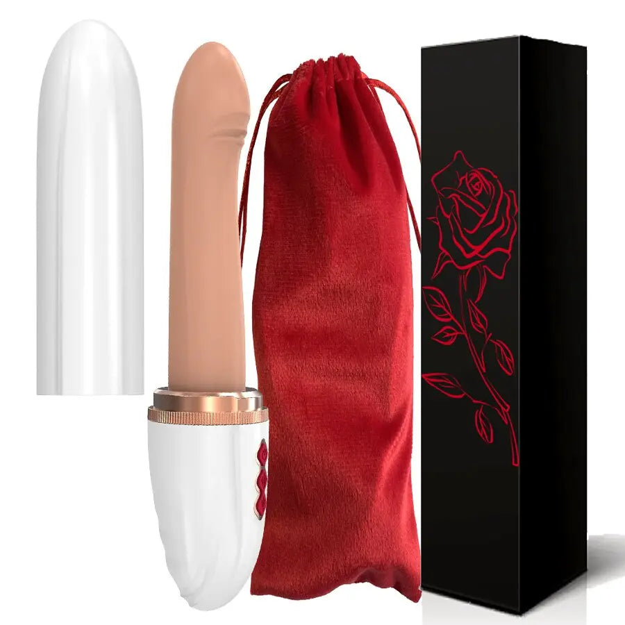 เครื่อง Telescopic Dildo Vibrator และอัตโนมัติขึ้นลง Massager G Spot Thrusting Retractable ช่องคลอดของเล่นหญิงการสำเร็จความใคร่ - buysextoyth