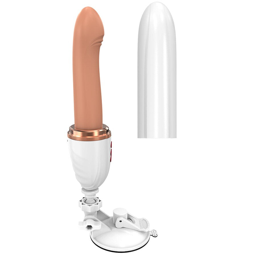 เครื่อง Telescopic Dildo Vibrator และอัตโนมัติขึ้นลง Massager G Spot Thrusting Retractable ช่องคลอดของเล่นหญิงการสำเร็จความใคร่ - buysextoyth