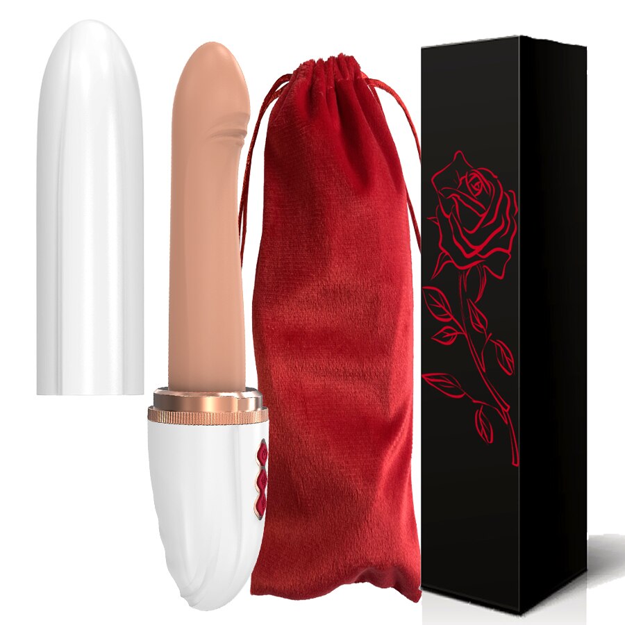 เครื่อง Telescopic Dildo Vibrator และอัตโนมัติขึ้นลง Massager G Spot Thrusting Retractable ช่องคลอดของเล่นหญิงการสำเร็จความใคร่ - buysextoyth
