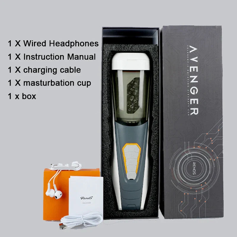 Telescopic หมุนชาย Masturbator ถ้วยสินค้าของเล่นสำหรับผู้ใหญ่ผู้ชาย Voice Interaction เครื่องบินถ้วยซิลิโคนช่องคลอด - buysextoyth