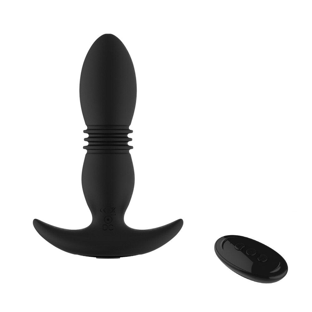 Telescopic Vibrator Anal Plug Sex Shop Prostate Massage Stimulator Female Masturbator Butt Plug Anal Beads Sex Toys for Couple - buysextoyth
