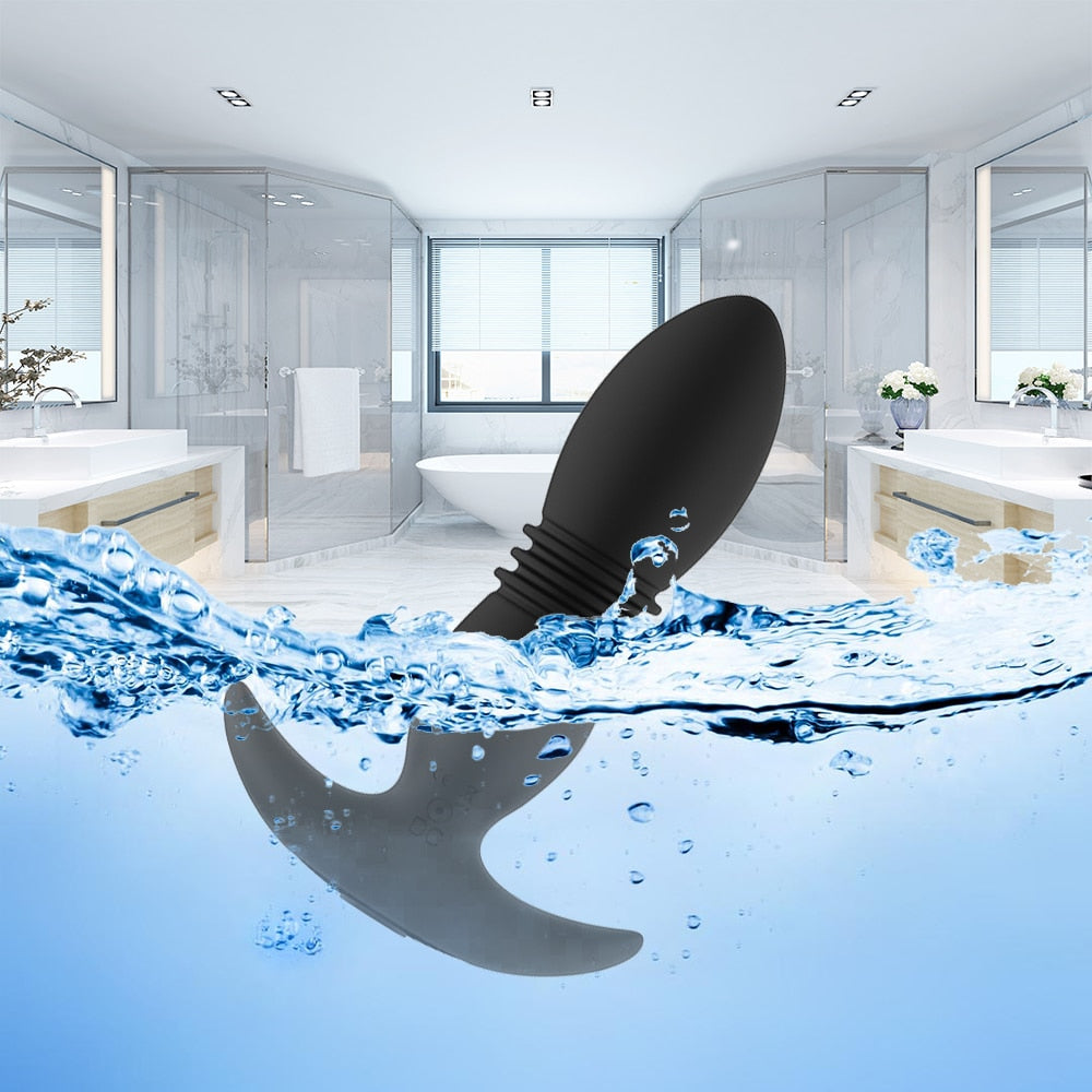 Telescopic Vibrator Anal Plug Sex Shop Prostate Massage Stimulator Female Masturbator Butt Plug Anal Beads Sex Toys for Couple - buysextoyth