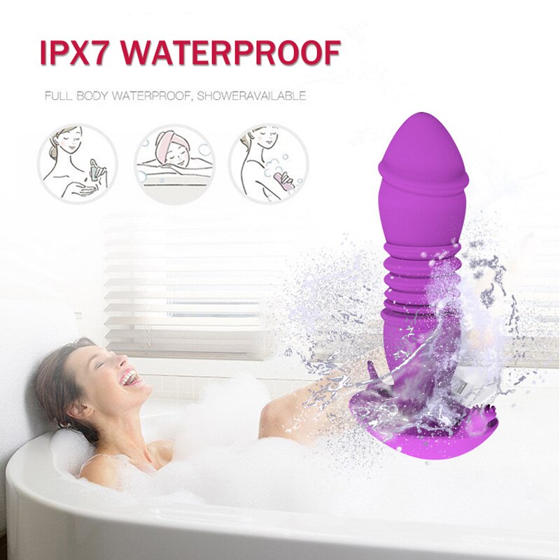 Telescopic Vestibule G-spot Vibrator with Remote Control Waterproof Vibrating Vagina Clit Stimulator Sex Toys for Women &amp;Couples - buysextoyth