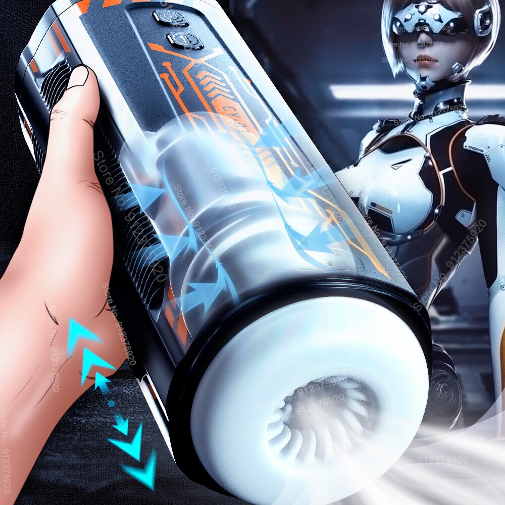 อัตโนมัติ Thrust Strokying ดูดชาย Masturbator ช่องคลอดดูด Vibrator เซ็กซ์ทอยสำหรับชายสำเร็จความใคร่ถ้วยอมควย18 - buysextoyth