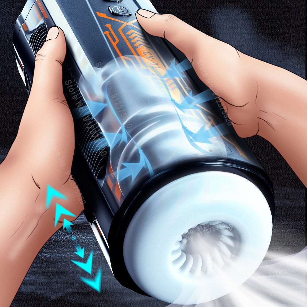 อัตโนมัติ Thrust Strokying ดูดชาย Masturbator ช่องคลอดดูด Vibrator เซ็กซ์ทอยสำหรับชายสำเร็จความใคร่ถ้วยอมควย18 - buysextoyth