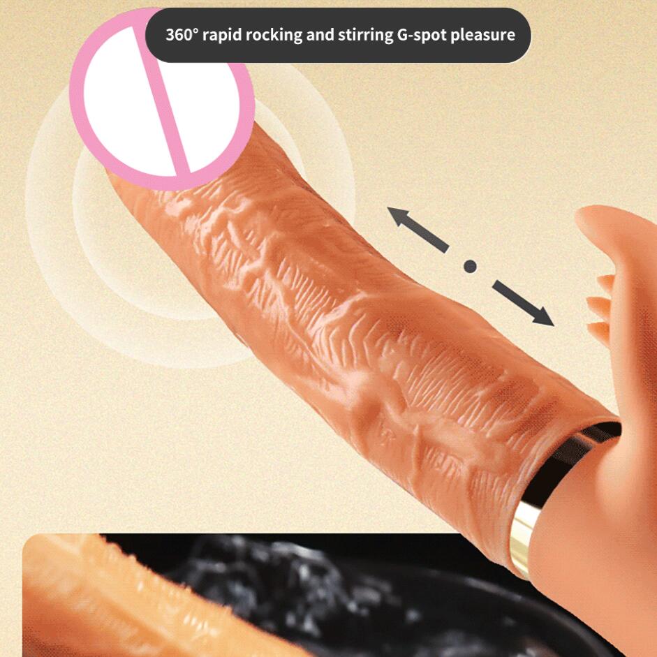 มือถือ Thrusting Dildo Vibrator สำหรับผู้หญิง Clit เลียของเล่นผู้ใหญ่เครื่องช่องคลอดช่องคลอดเครื่องมือหญิง Masturbator - buysextoyth