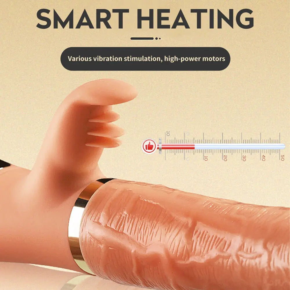 มือถือ Thrusting Dildo Vibrator สำหรับผู้หญิง Clit เลียของเล่นผู้ใหญ่เครื่องช่องคลอดช่องคลอดเครื่องมือหญิง Masturbator - buysextoyth