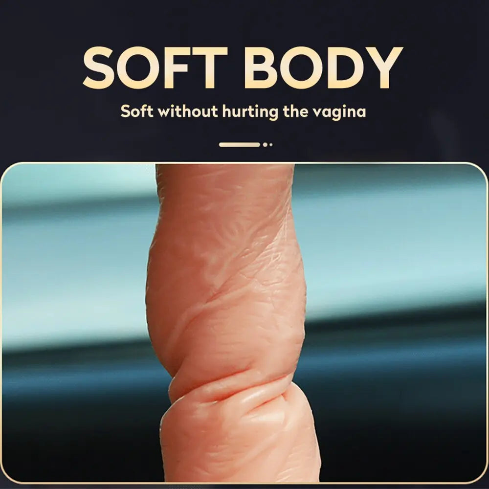 มือถือ Thrusting Dildo Vibrator สำหรับผู้หญิง Clit เลียของเล่นผู้ใหญ่เครื่องช่องคลอดช่องคลอดเครื่องมือหญิง Masturbator - buysextoyth
