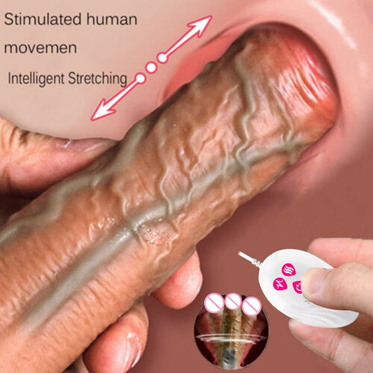 Thrusting การควบคุมระยะไกล Dildo Vibrator สมจริงอวัยวะเพศชายเกย์ถ้วย Masturbator คู่ Big Dick สำหรับผู้หญิงเซ็กซ์ทอย - buysextoyth