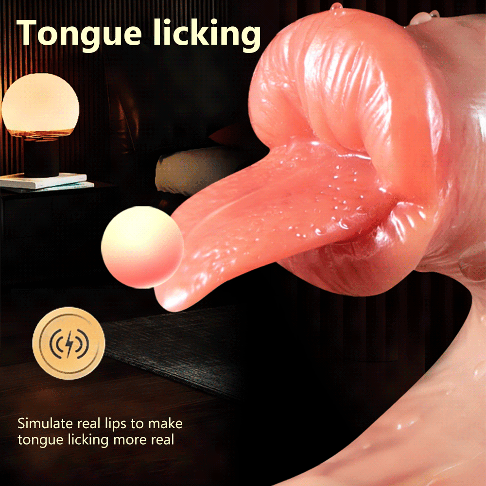 Thrusting Dildo จริง Vibrator ดูดถ้วย Telescopic ความร้อน Penis Vibrator หญิง Masturbator เซ็กซ์ทอยสำหรับสตรี - buysextoyth
