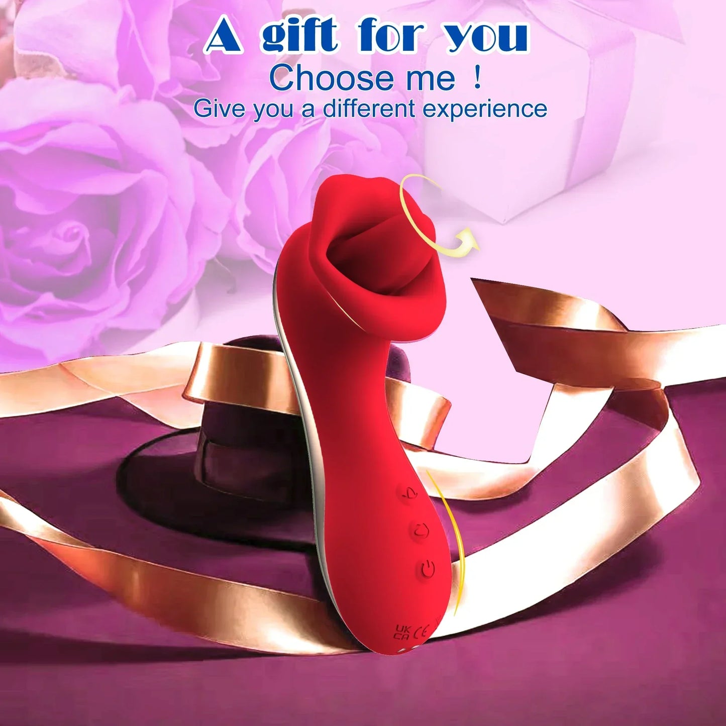 Tongue Licking Vibrator for Women with Handle 10 Speed Clitoral Stimulator Nipple G-Spot female Masturbator Adult Sex Toys 18+ - buysextoyth