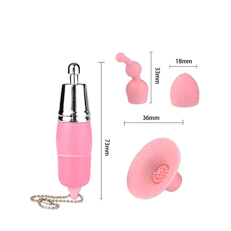 Tongue Vibrators Three Piece Gourd Mini AV Rod Vibration Massage Oral Licking Clitoris Stimulator Adult Game Sex Toys for Woman - buysextoyth