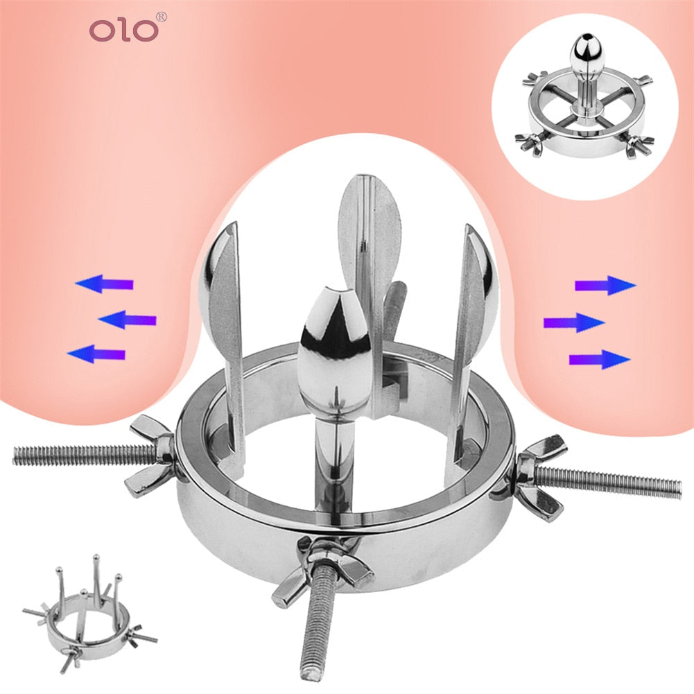 Toy Sex Hollow Butt Plug Anus Extender Adjustable Huge Anal Plug Sex Toys for Women/ Men /Couples Vagina Extender Ass Speculum - buysextoyth