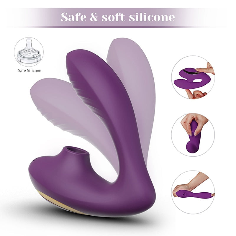Tracy's Dog New Pro 2 Clitori Sucking Vibrator with Remote Control Function Purple and Pink Optional Female Vibrator Sex Toy - buysextoyth