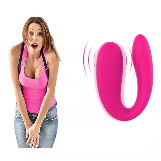 U-shaped Vibrating Egg Portable Wear Erotic Couple Clitoral Stimulation G-spot Vibration Massager Adult Erotic Sex Toys for 18 - buysextoyth