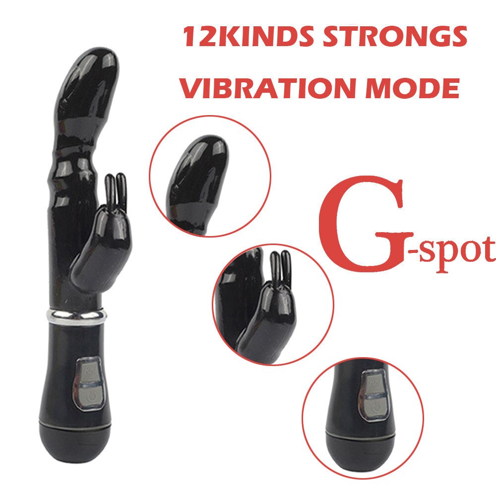USB Charging Heating AV Rabbit Dildo Vibrator Vagina Clitoris Stimulator G-Spot Adult Game Sex Toys for Women Female Masturbator - buysextoyth