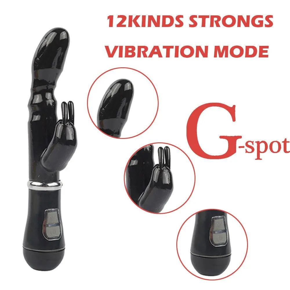 USB Charging Heating AV Rabbit Dildo Vibrator Vagina Clitoris Stimulator G-Spot Adult Game Sex Toys for Women Female Masturbator 33sextoys