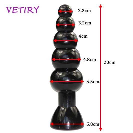 VETIRY Large Anal Beads Sex Toys For Women Men Lesbian Huge Big Dildo Butt Plugs Male Prostate Massage Female Anus Expansion - buysextoyth