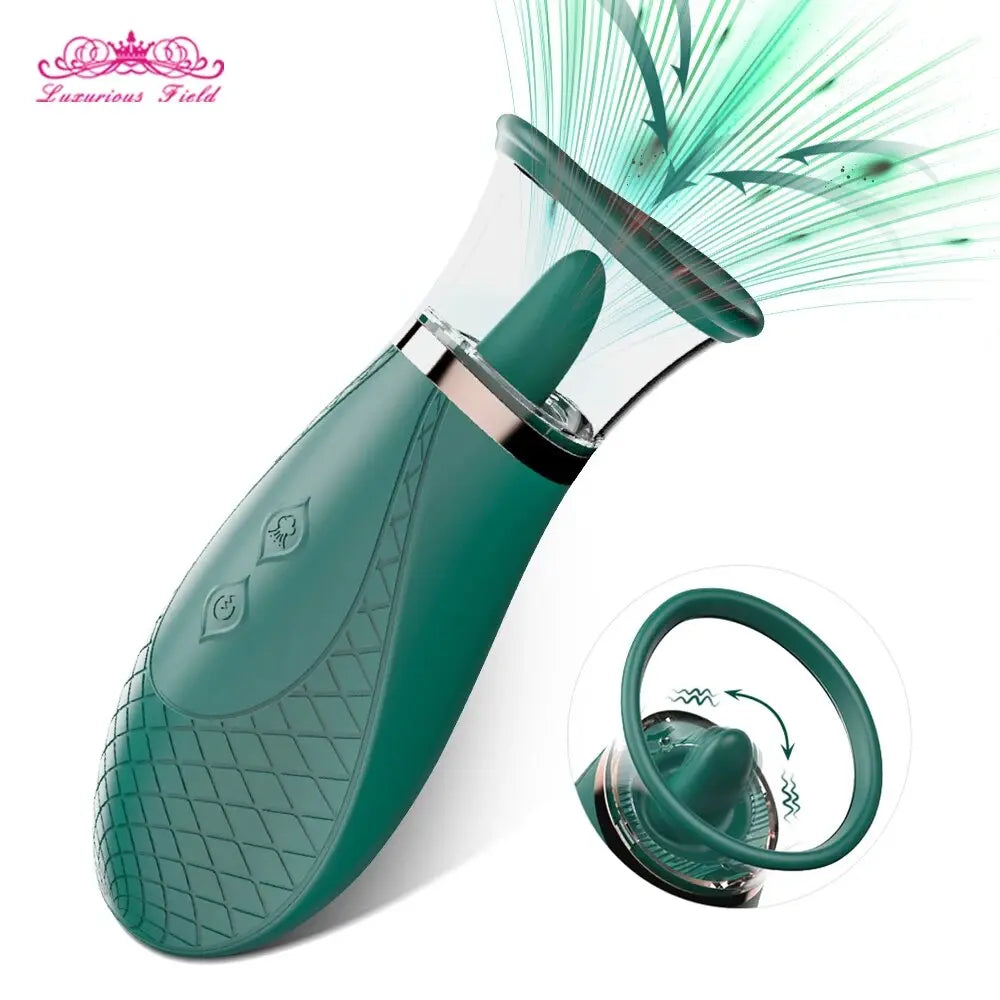 Vacuum Tongue Licking Sucking Vibrator for Women G Spot Clitoris Stimulation Massager Female Masturbator Sex Toys for Adults 18 - buysextoyth