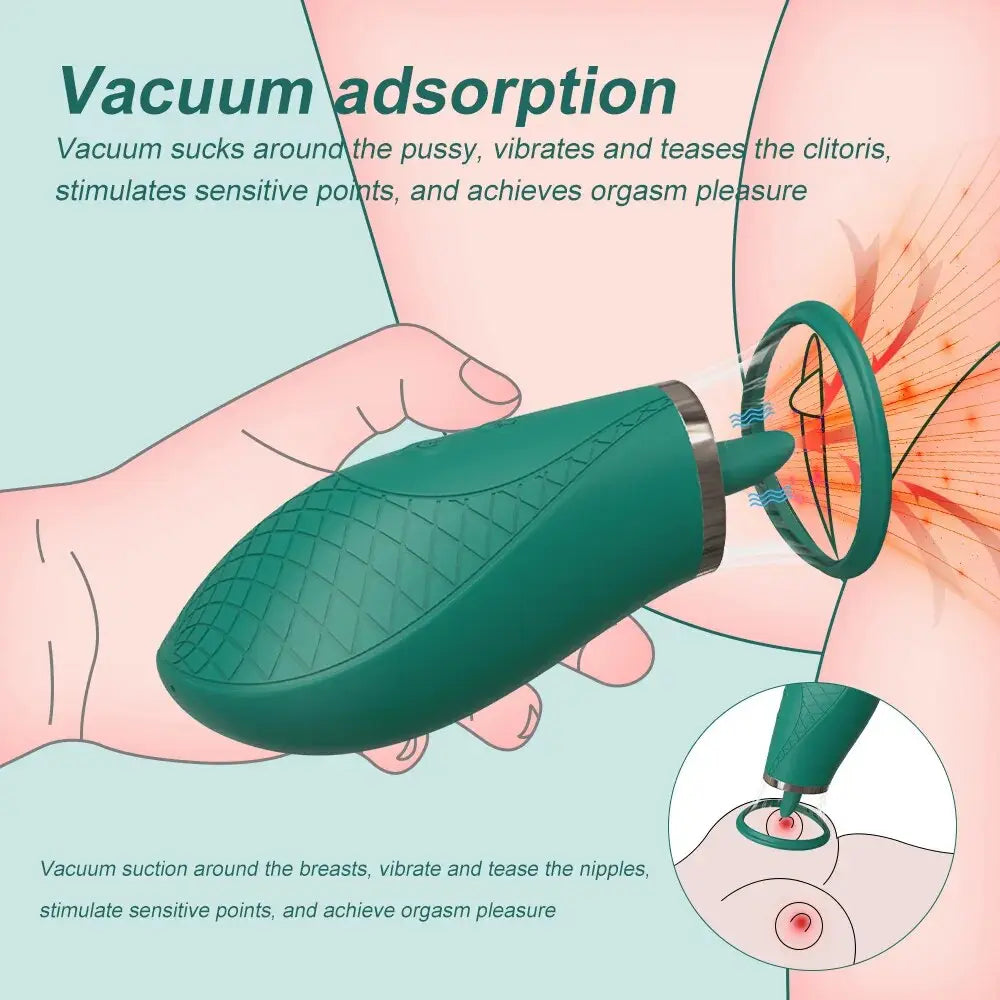 Vacuum Tongue Licking Sucking Vibrator for Women G Spot Clitoris Stimulation Massager Female Masturbator Sex Toys for Adults 18 - buysextoyth
