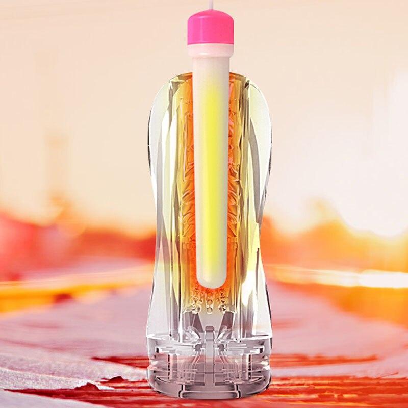 Vagina Male Masturbator Cup Soft Pussy Sex Toys Transparent Adult Endurance Exercise Sex Products Vacuum Pocket Cup For Man - buysextoyth