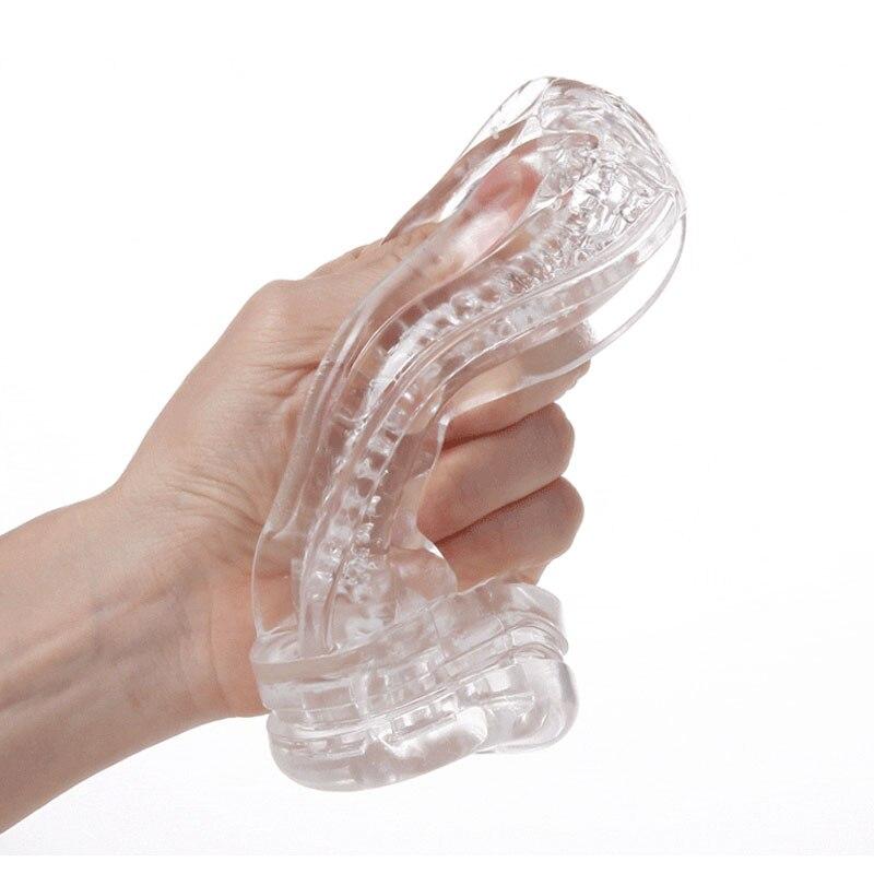 Vagina Male Masturbator Cup Soft Pussy Sex Toys Transparent Adult Endurance Exercise Sex Products Vacuum Pocket Cup For Man - buysextoyth