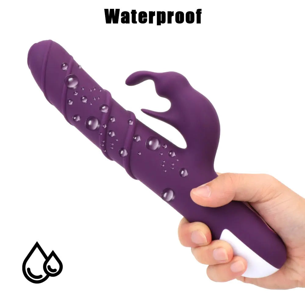 Vaginal Clitoral Stimulator G Spot Dildo Vibrator Adult Products Dual Motor Sex Toys for Women Rotating Rabbit Vibrator Wand 33sextoys