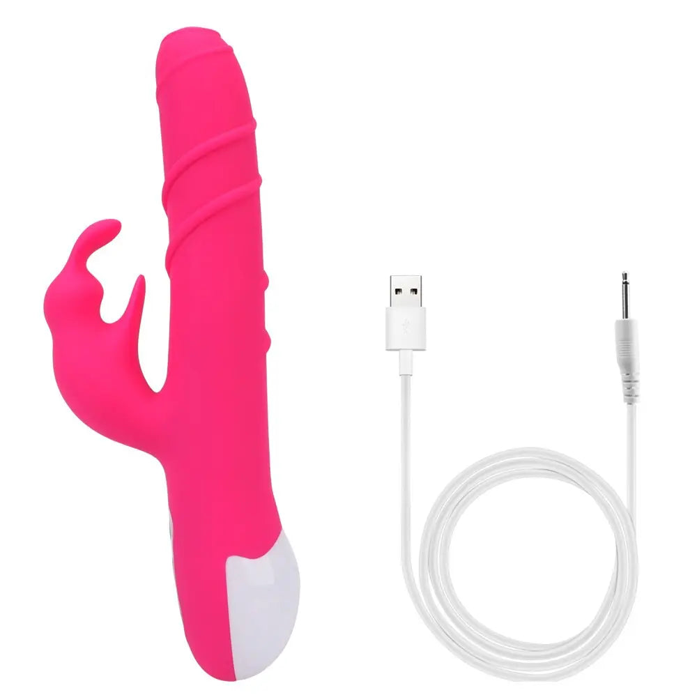 Vaginal Clitoral Stimulator G Spot Dildo Vibrator Adult Products Dual Motor Sex Toys for Women Rotating Rabbit Vibrator Wand 33sextoys