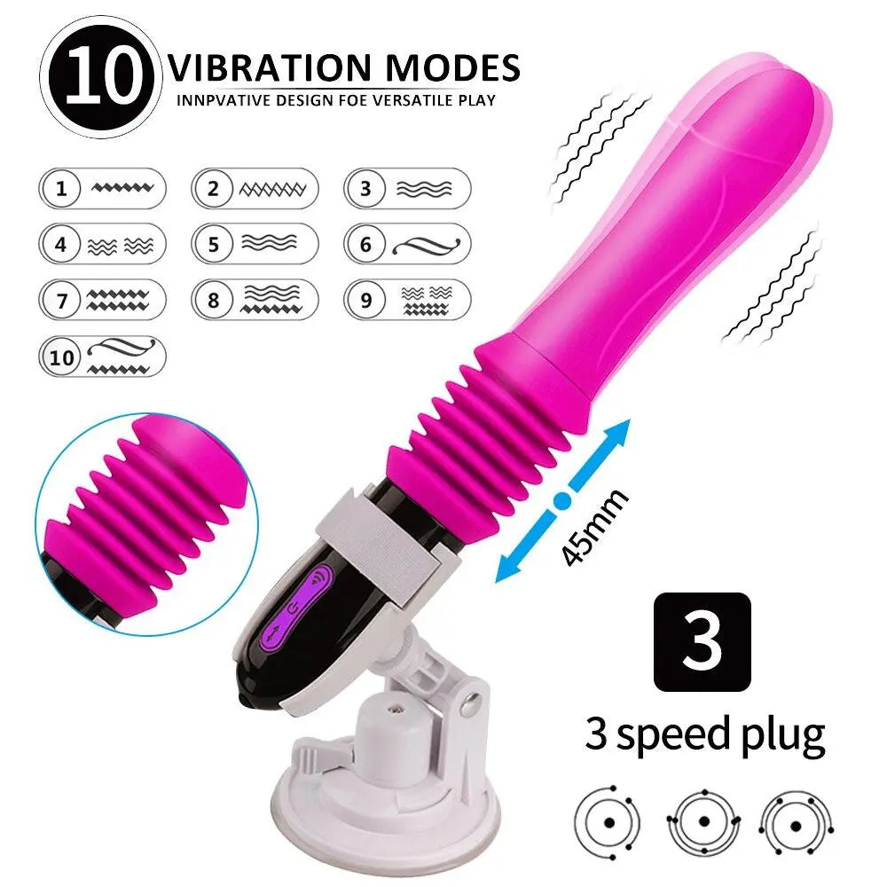 Sex Fun Anal Vibrator for Orgasm Hands-free G-Spot Vibrator Vibrator with Suction Cup Sex Toy 33sextoys