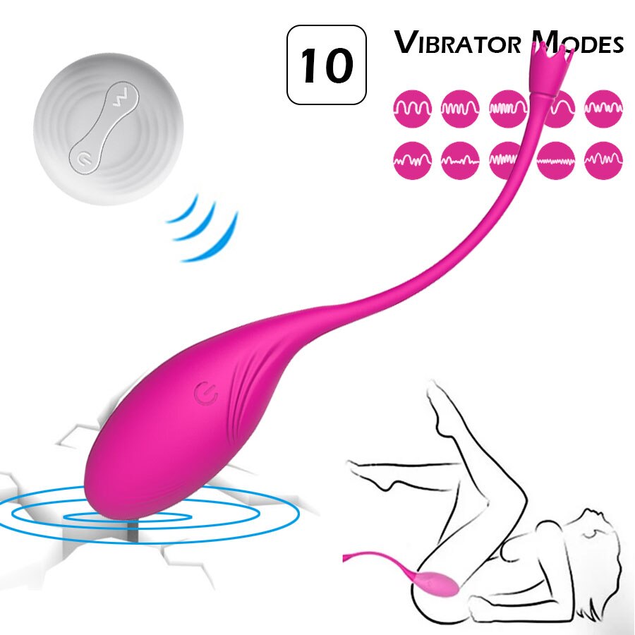 รีโมทคอนโทรลไร้สายการออกกำลังกายแน่น Vibrating ไข่10 Speeds G Spot Clit Vibrator สำหรับผู้หญิงช่องคลอดกระตุ้นผู้ใหญ่เซ็กซ์ทอย - buysextoyth