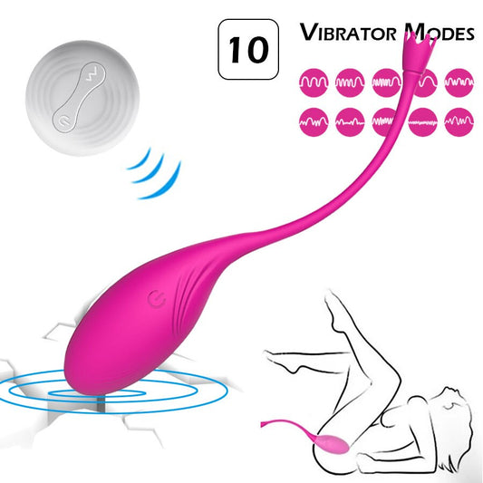 รีโมทคอนโทรลไร้สายการออกกำลังกายแน่น Vibrating ไข่10 Speeds G Spot Clit Vibrator สำหรับผู้หญิงช่องคลอดกระตุ้นผู้ใหญ่เซ็กซ์ทอย - buysextoyth