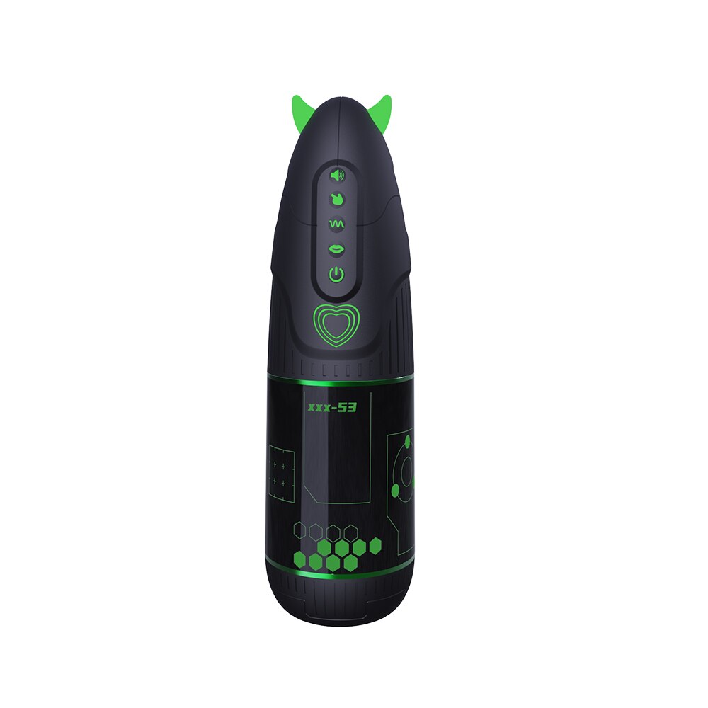 ปีศาจขนาดเล็กไฟฟ้าดูด Vibrating Masturbator ชายถ้วย Onahole ที่สมจริงเซ็กซ์ทอยหีชาย Stroker - buysextoyth