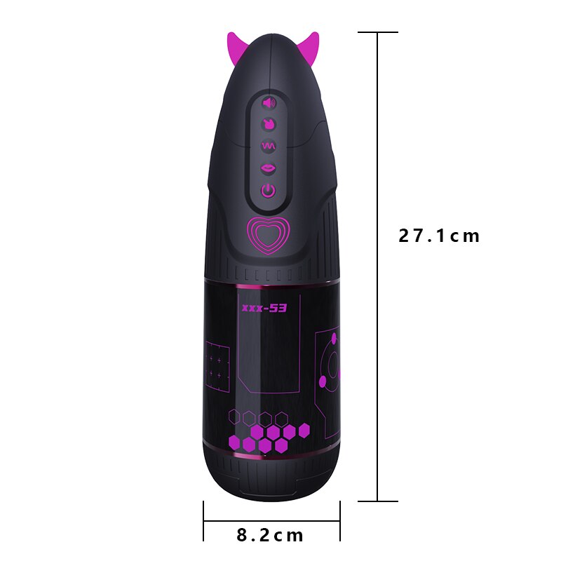 ปีศาจขนาดเล็กไฟฟ้าดูด Vibrating Masturbator ชายถ้วย Onahole ที่สมจริงเซ็กซ์ทอยหีชาย Stroker - buysextoyth