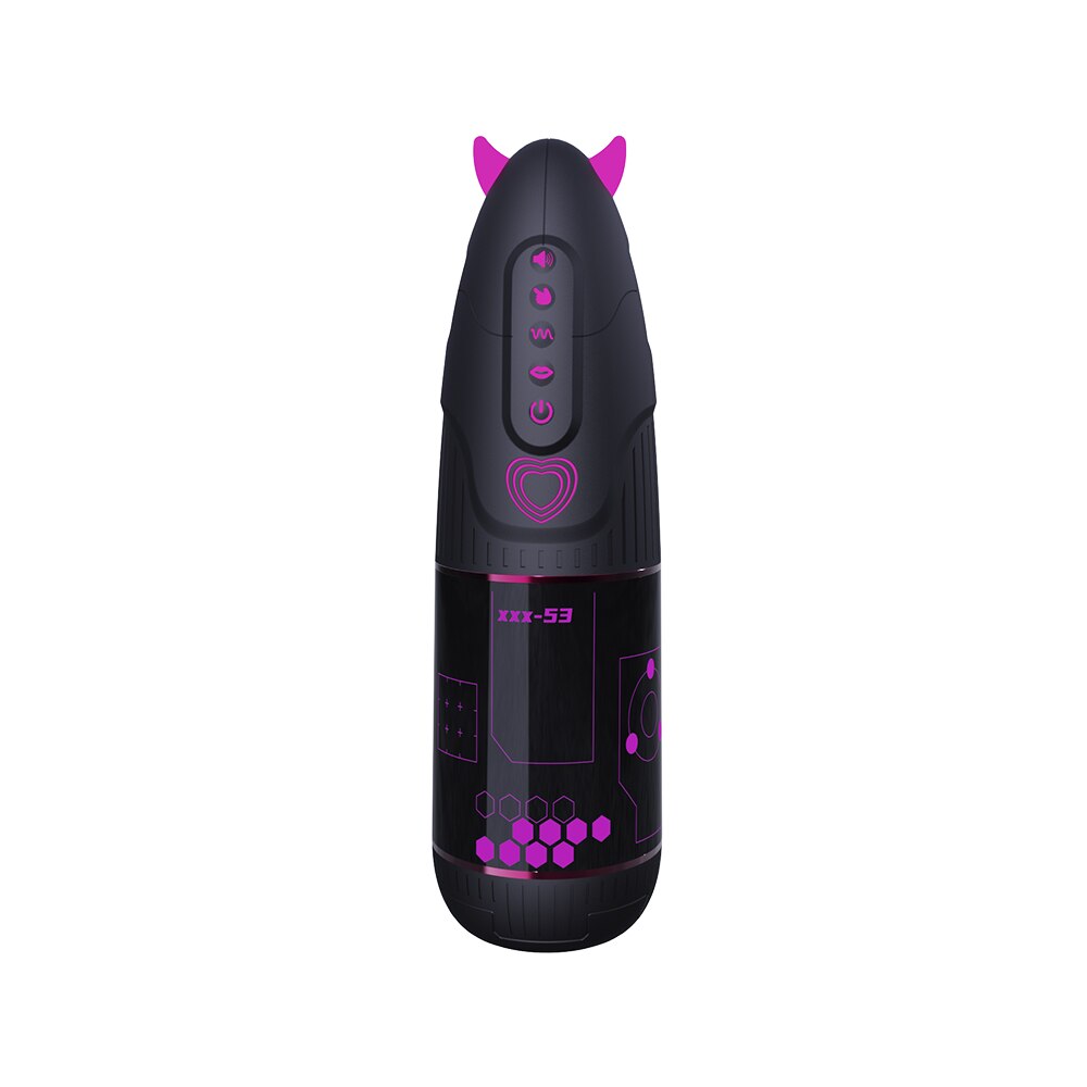 ปีศาจขนาดเล็กไฟฟ้าดูด Vibrating Masturbator ชายถ้วย Onahole ที่สมจริงเซ็กซ์ทอยหีชาย Stroker - buysextoyth