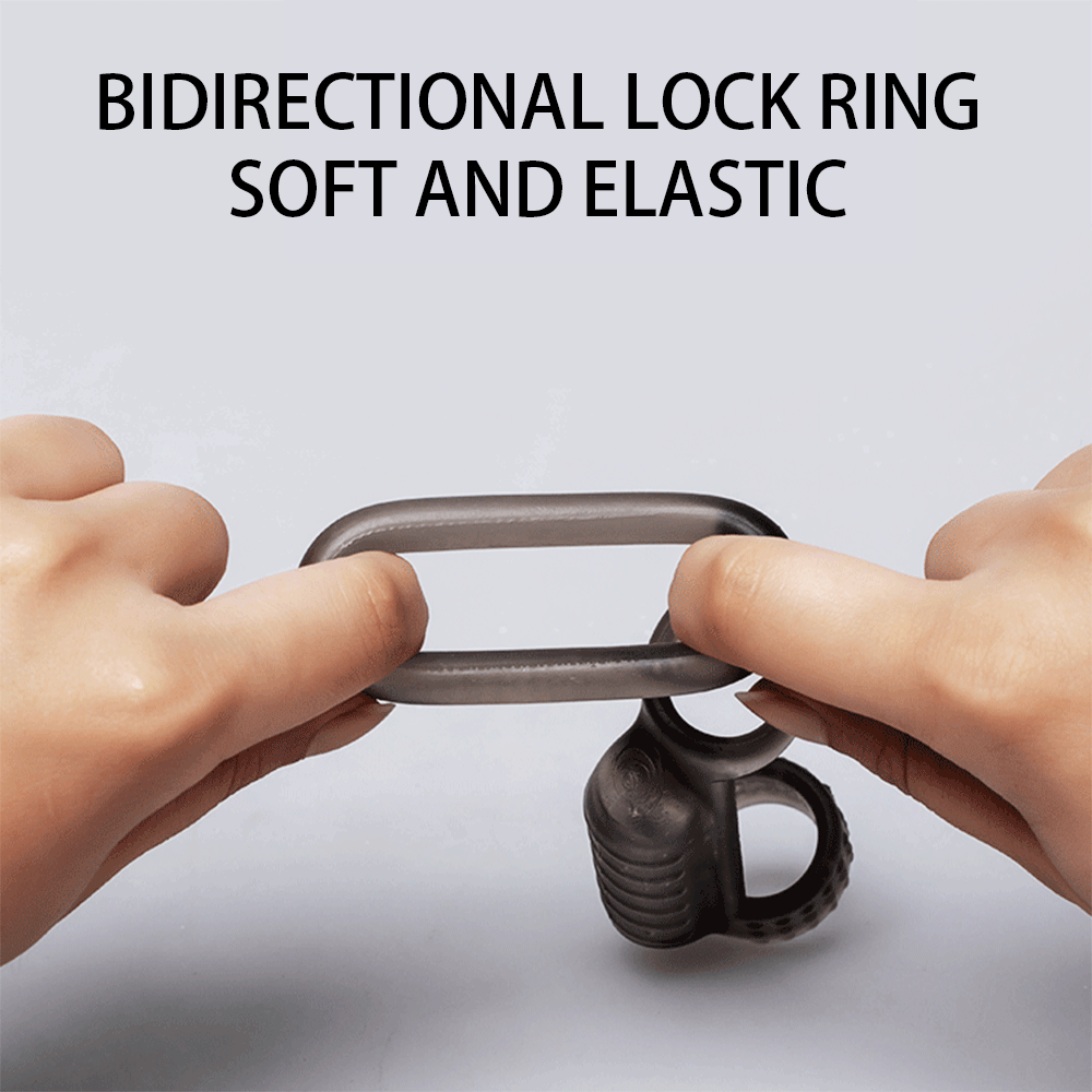 อวัยวะเพศชาย Vibrating Penis แหวนสำหรับชาย Delay Ejaculation Sex Toys ซิลิโคนอวัยวะเพศชายแหวน Cock แหวน Chastity Cage อุปกรณ์ - buysextoyth