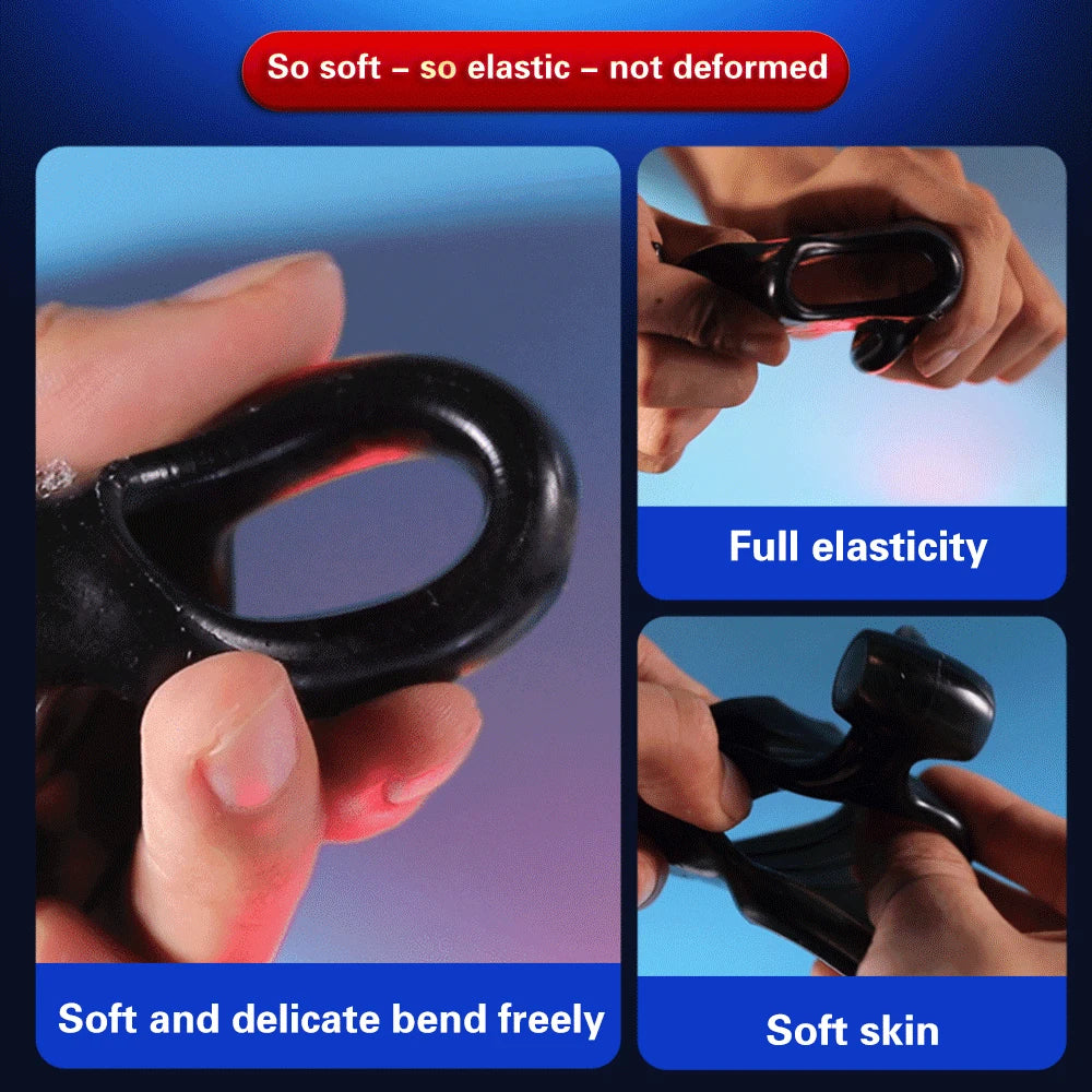 Vibrating Penis Ring for Couple Delay Ejaculation G spot Clitoris Stimulator Massager Double Cock Ring Vibrator Sex Toys for Men - buysextoyth