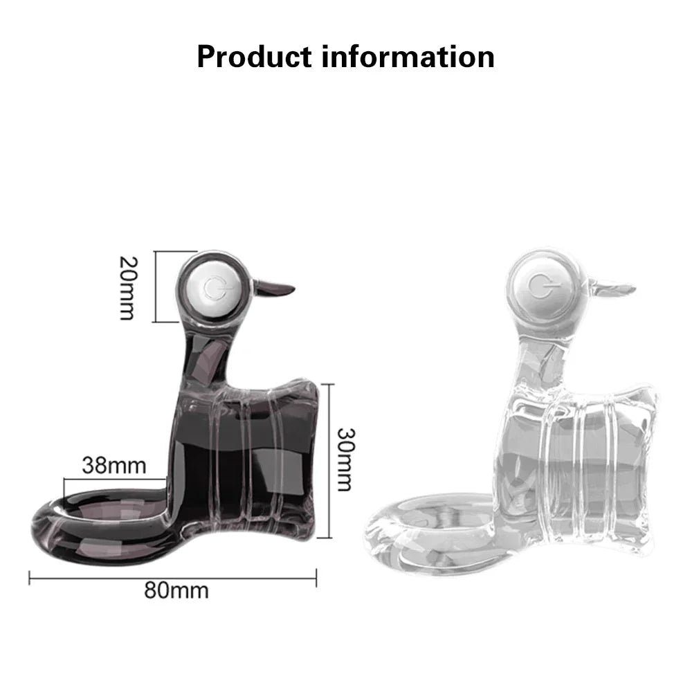 Vibrating Penis Ring for Couple Delay Ejaculation G spot Clitoris Stimulator Massager Double Cock Ring Vibrator Sex Toys for Men - buysextoyth