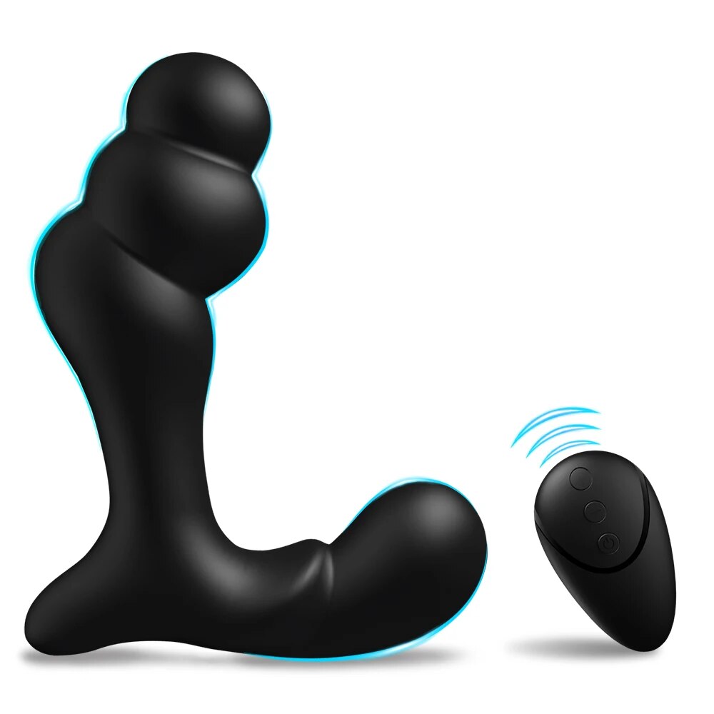 Vibrating Prostate Massager Anal การฝึกอบรม Butt ปลั๊ก12โหมดการสั่นสะเทือน G-Spot Vibrator Anal ลูกปัดกระตุ้นอุปกรณ์ - buysextoyth