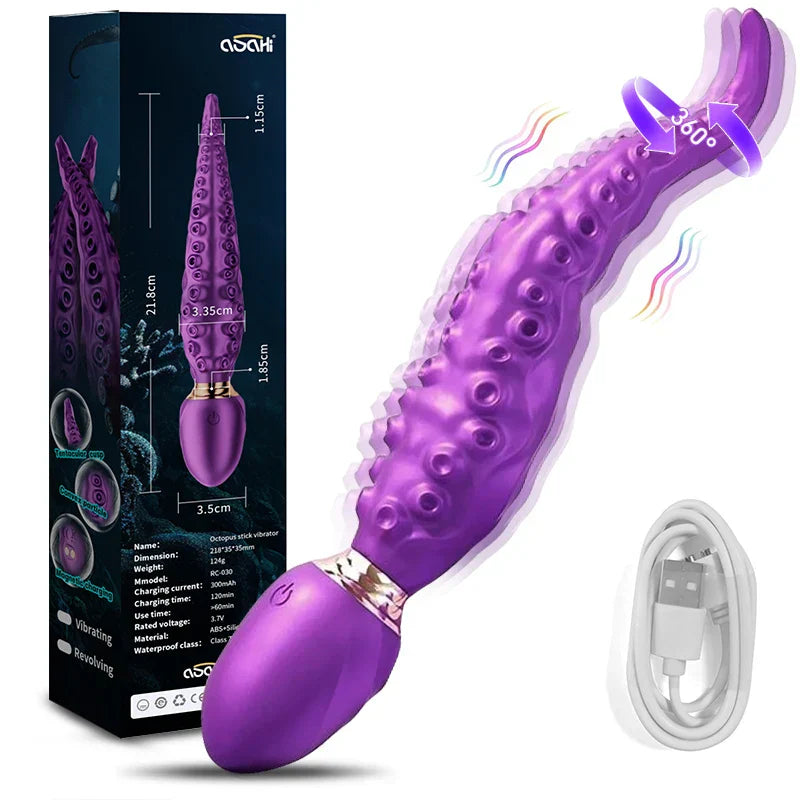 Vibrating Realistic Monster G-Spot Dildos Octopus Vibrator with 7 Powerful Mode Adult Sex Toys for Women Anal Vagina Stimulation - buysextoyth
