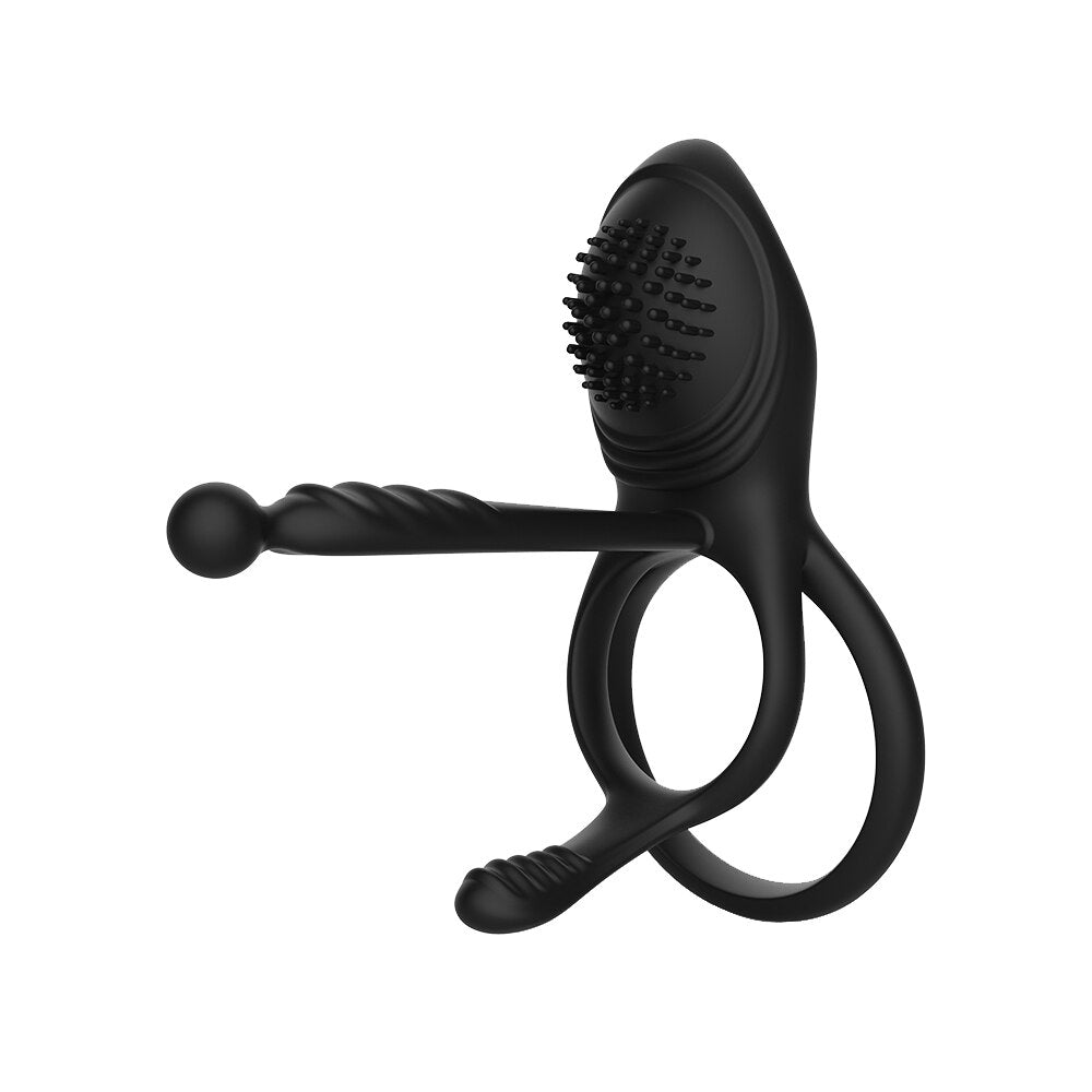 รีโมทคอนโทรลไร้สายอวัยวะเพศชายแหวน Vibratior Delay Ejaculation Vibrating Cockring กระตุ้น Clitoris เซ็กซ์ทอยสำหรับชายคู่ - buysextoyth