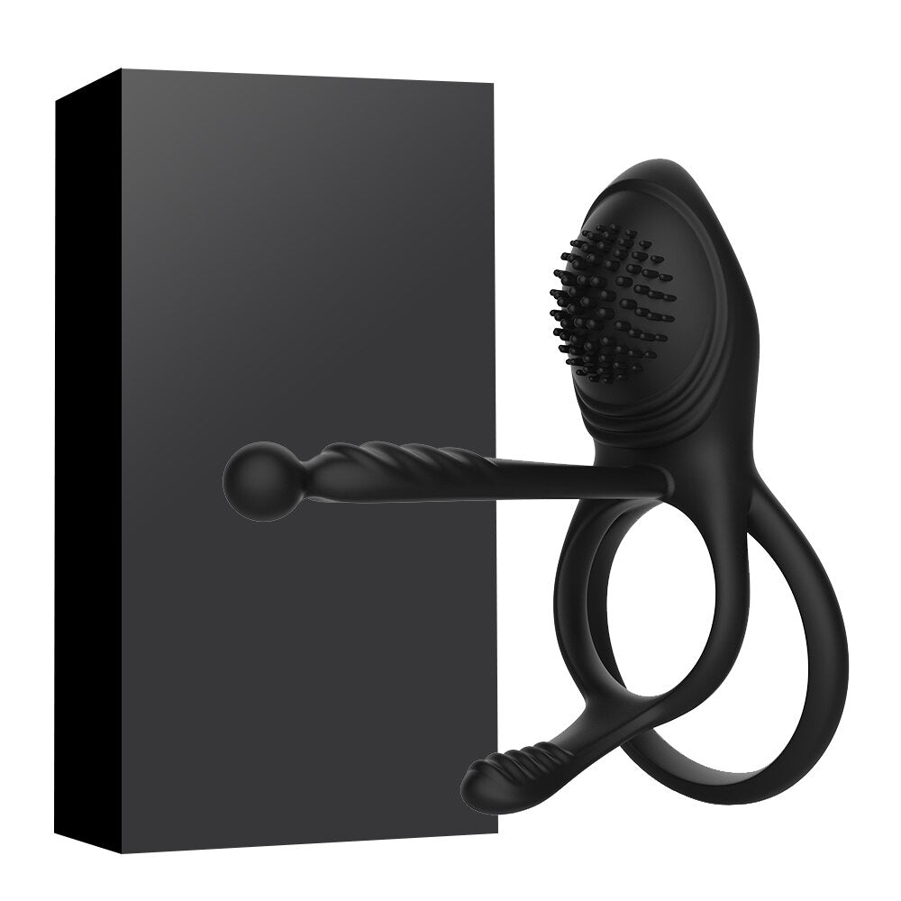 รีโมทคอนโทรลไร้สายอวัยวะเพศชายแหวน Vibratior Delay Ejaculation Vibrating Cockring กระตุ้น Clitoris เซ็กซ์ทอยสำหรับชายคู่ - buysextoyth