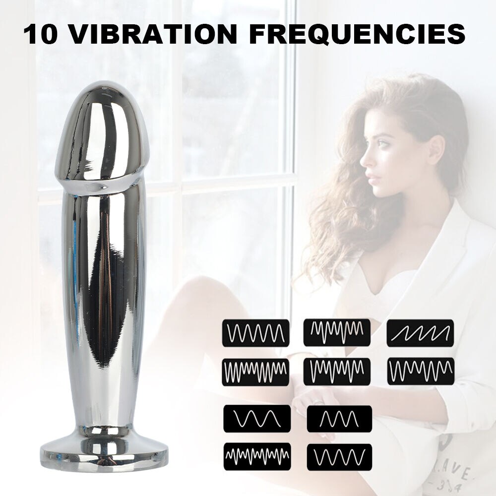 โลหะ Vibrator Anal เสียบของเล่นเพศสำหรับผู้ชาย Anal Massager สแตนเลส Butt Plug G-Spot Anus Stimulator Remote ช่องคลอด Vibrator - buysextoyth