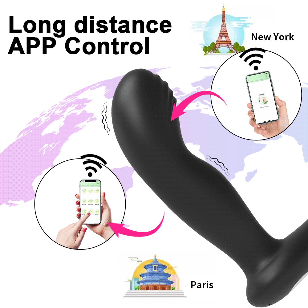 Vibrator ชายต่อมลูกหมากนวด Butt Plug ชะลอการแหวนควบคุม Backyard ของเล่นสามจุดกระตุ้นคู่ Flirt - buysextoyth