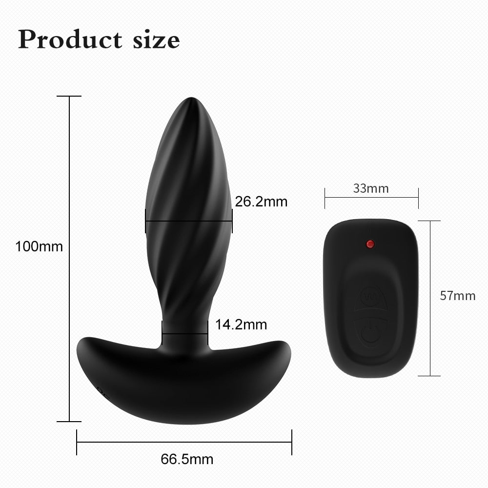 Vibrator Butt Plug for Men Prostate Massager Masturbators Woman Gay Dildo for Anal Vibrators Stretching Devices Sex Shop Toys - buysextoyth