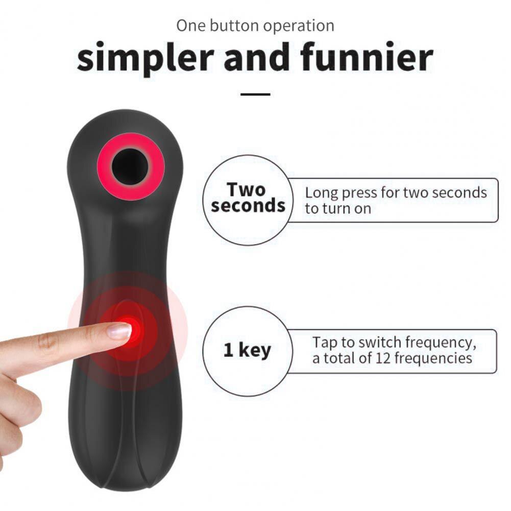 Vibrator Clit Sucker Vagina Sucking Easy To Clean Waterproof Silicone Clit Stimulator Etotic Masturbation Sucker for Vagina - buysextoyth