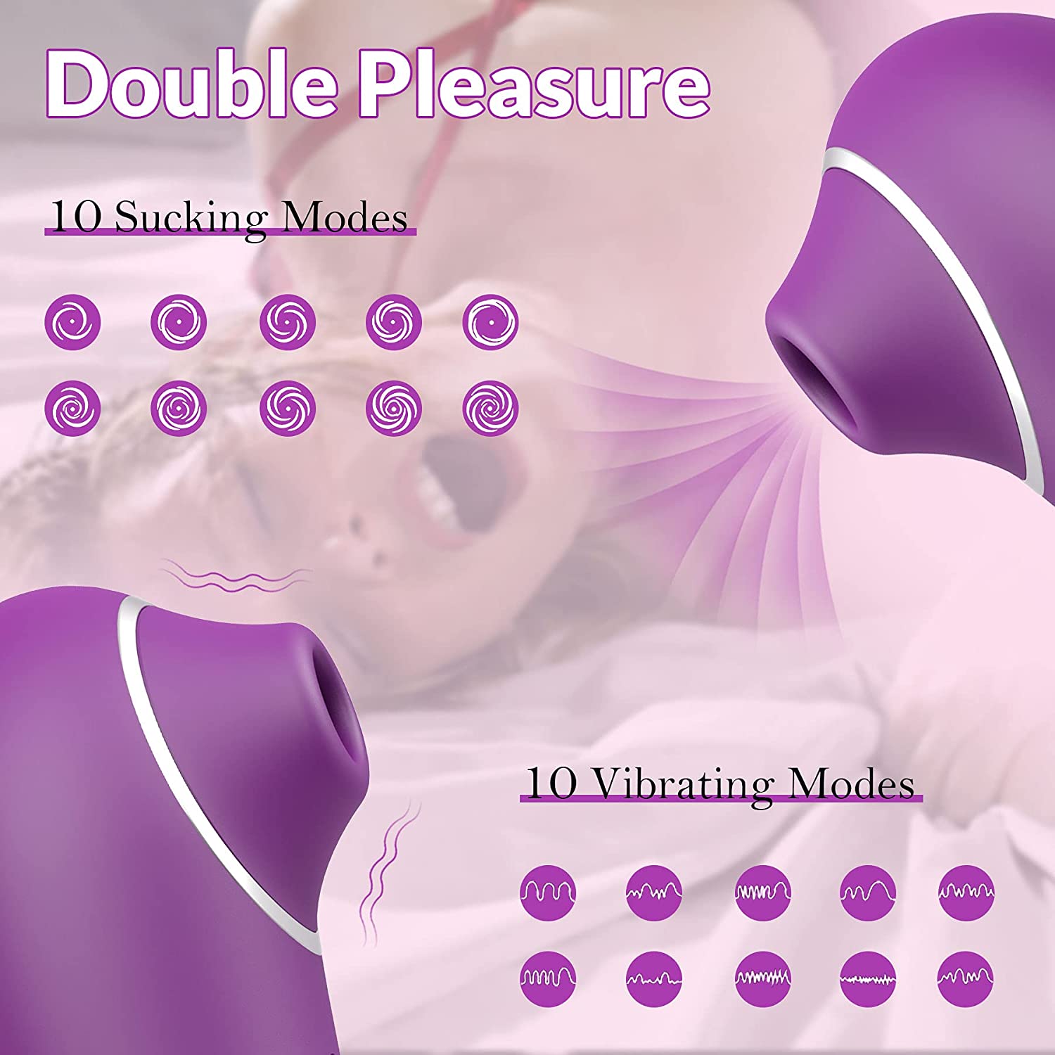 ช่องคลอดดูด Vibrator เพศของเล่นสำหรับหญิงช่องปากลิ้นดูดเป่า Clitoris Masturbator ของเล่นเพศเร้าอารมณ์สำหรับผู้ใหญ่ - buysextoyth