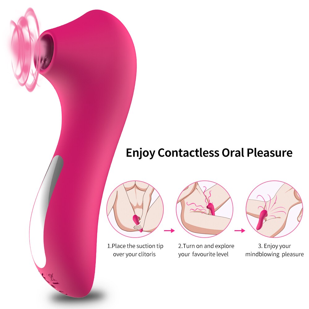 ช่องคลอดดูด Vibrator เพศของเล่นสำหรับหญิงช่องปากลิ้นดูดเป่า Clitoris Masturbator ของเล่นเพศเร้าอารมณ์สำหรับผู้ใหญ่ - buysextoyth