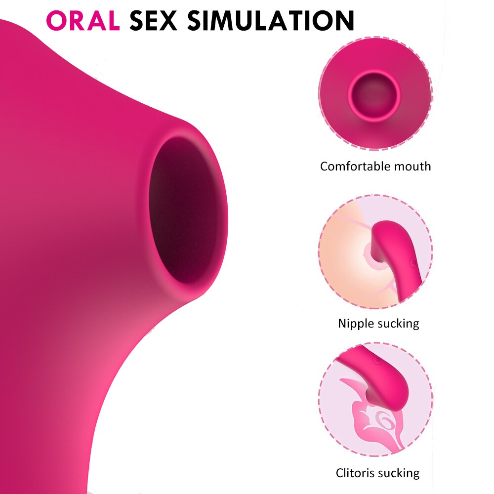 ช่องคลอดดูด Vibrator เพศของเล่นสำหรับหญิงช่องปากลิ้นดูดเป่า Clitoris Masturbator ของเล่นเพศเร้าอารมณ์สำหรับผู้ใหญ่ - buysextoyth